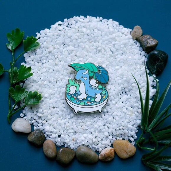 2 for $25 - NEW Lochness Monster Enamel‎ Pin - Fantasy & Mythical Bonsai Garden - Picture 3 of 5